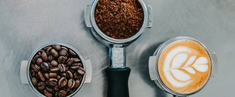 Freshly roasted coffee preparation